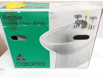 Croma Royale Vitreous China Bidet in white. Austra...