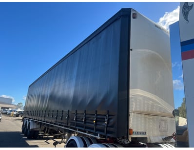 <b>2000 Krueger B-Double Trailer - White - Commerc...