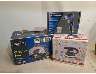 Hand Tool Lot Including Circular Saw, Cordless Ham...