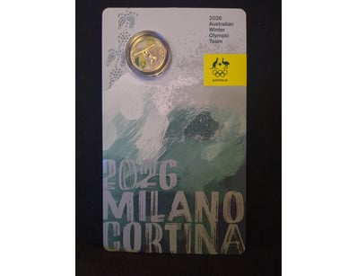2026 AUSTRALIAN WINTER OLYMPIC TEAM $1 COLOURED UN...