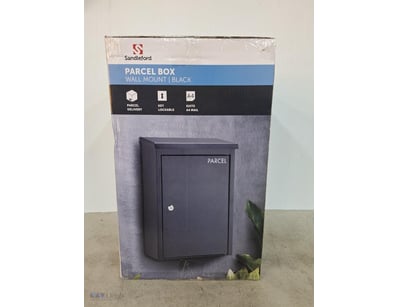 Sandleford, Wall Mounted Parcel Box, Black, Gal St...