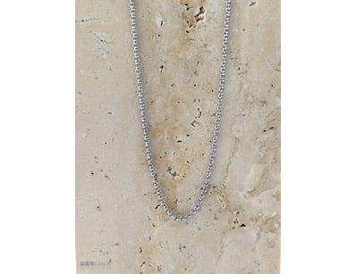 COLLECTION OF 2MM SILVER COLOURED CHAINED NECKLACE...