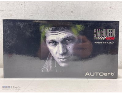 AUTOART STEVE MCQUEEN RACING PORSCHE 917K "LEMANS"...