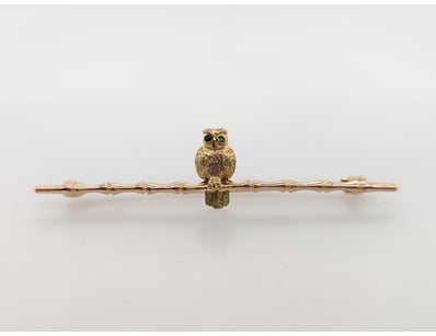 9CT YELLOW GOLD OWL PIN


583010+8


