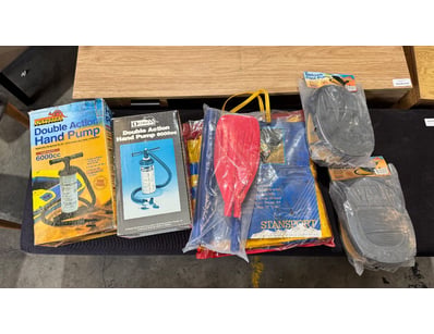 Assorted camping activity equipment 

Note: Sold a...