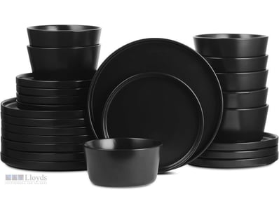 Stone Lain Celina Stoneware 24-Piece Round Dinnerw...