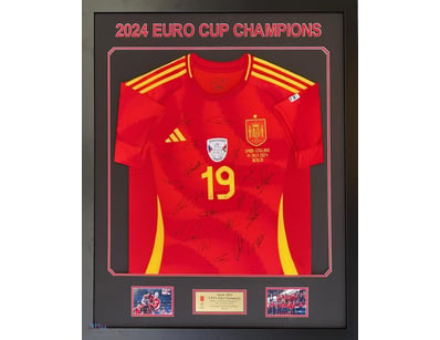 2024 SPANISH PERSONALLY SIGNED JERSEY "2024 EURO C...
