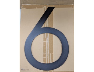 Ten adhesive '9' numeral decoration, gilroy 400mm ...