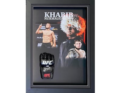 KHABIB NURMAGOMEDOV PERSOANLLY SIGNED UFC GLOVE (B...