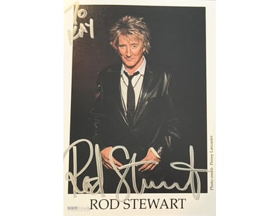 ROD STEWART SIGNED PHOTO 

Rod Stewart Personally ...