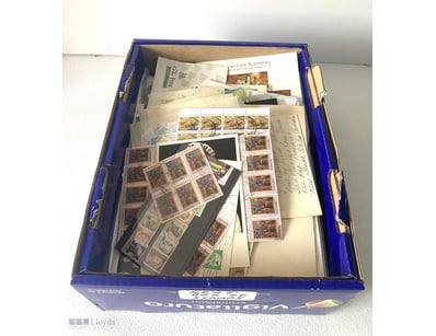 Box Of Stamps Etc Including Mint And Used Stamps I...