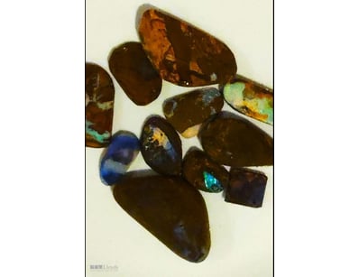 176 CARATS WINTON AND KOROIT BOULDER RUBS AND ROUG...