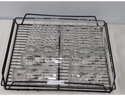 Bar glasses in tray

SOLD AS LOT