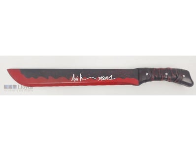 SIGNED JASON VOORHEES PROP MACHETE FROM FRIDAY THE...