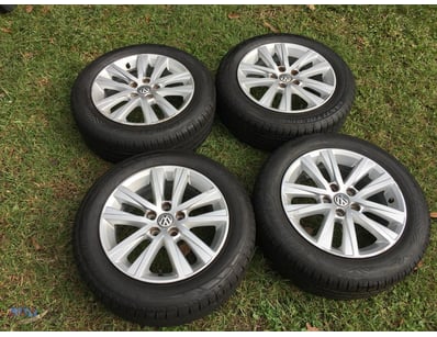Vw Car Wheels. X4, 15" Rims, 2 Goodyear Tyres, 2 C...