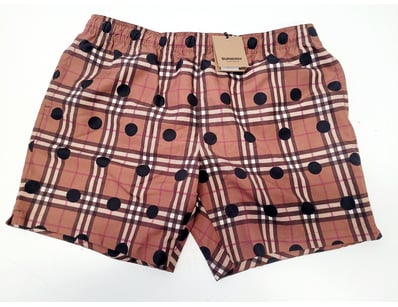 BURBERRY LONDON ENGLAND BIRCH BROWN CHECK SHORTS W...