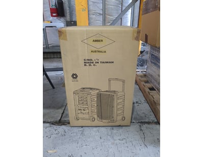 Portable PA Speaker System. Designed With A Trolly...