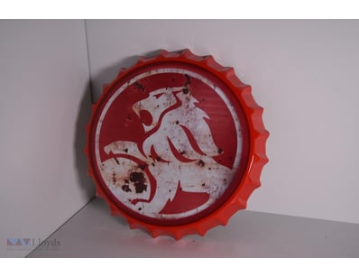 Vintage Holden Style Bottle Cap Wall Hung Mancave ...