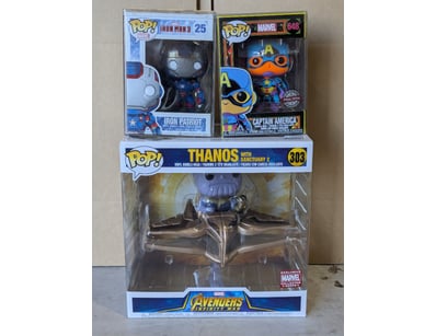 FUNKO POP MARVEL COLLECTIBLES - IRON PATRIOT, CAPT...