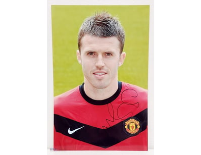 MICHAEL CARRICK HAND SIGNED MANCHESTER UNITED SOCC...