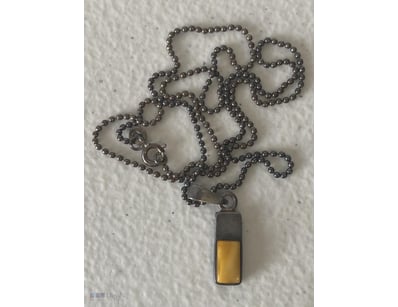 Estate Vintage Sterling Silver Golden Caramel Agat...
