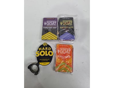 Collectible beer coaster and beer pump clip set fe...