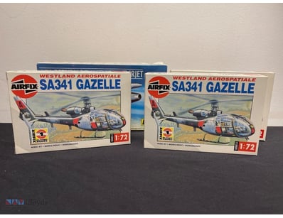 AIRFIX SA341 GAZELLE HELICOPTER MODEL KITS (LOT OF...
