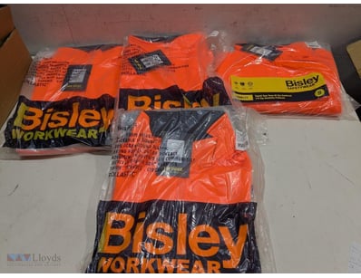 Bulk lot of Bisley Workwear safety apparel compris...