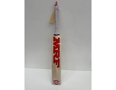 MRF cricket bat .Wrapped handle with grey grip and...