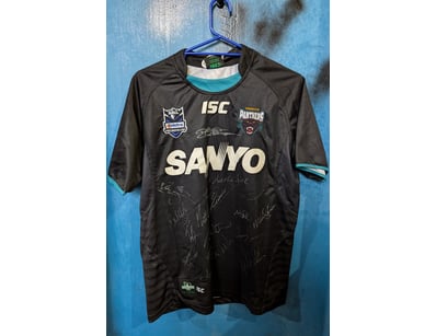 PENRITH PANTHERS NRL TEAM-SIGNED JERSEY - TONY FER...
