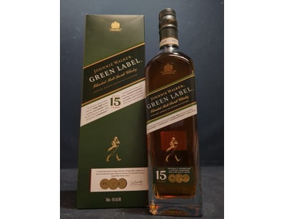 Johnnie Walker Green Label 15 Years Old Blended Ma...