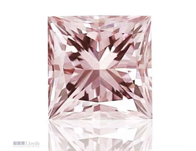 0.10CT AUSTRALIAN PINK PRINCESS CUT DIAMOND OF ARG...