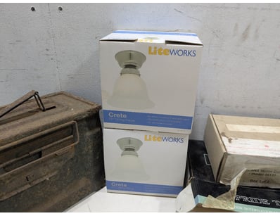 Mixed lot featuring two Liteworks Crete DIY ceilin...