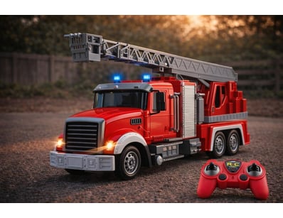 RC Fire Engine 1/24 2.4GHZ  7CH Water Jet Spray La...