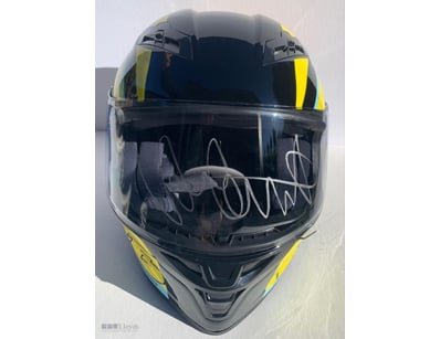VALENTINO ROSSI PERSONALLY SIGNED FULL SIZED HELME...