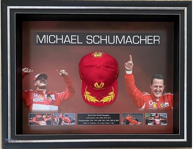 MICHAEL SCHUMACHER PERSONALLY SIGNED CAP  

BOX FR...