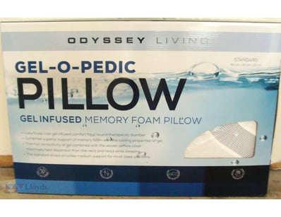 New Gel-O-Pedic Pillow  Gel Infused Memory Foam St...