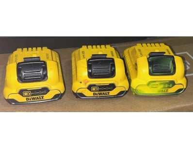 DeWalt 12V batteries. 2 x 3Ah, 1 x 2Ah. Condition:...