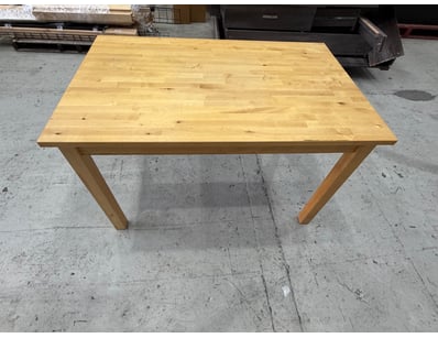 Solid timber dining suite comprising one rectangul...