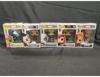 MARVEL FUNKO POP COLLECTION - FIVE BOXED FIGURES

...
