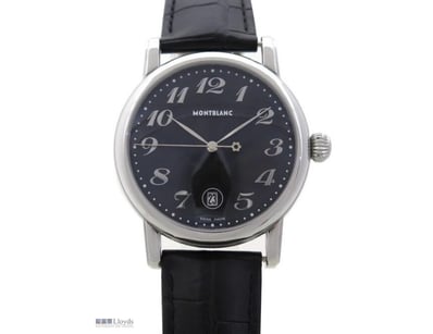 MONTBLANC 7072 MEISTERSTUCK DATE 40MM BLACK GUILLO...