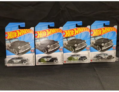 4 X HOT WHEEL TREASURE HUNTS INCLUDING '47 CHEVY F...
