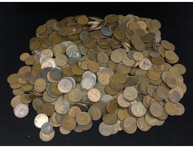 8.8KG COLLECTION OF AUSTRALIAN PENNY AND HALF PENN...
