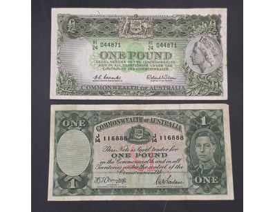 AUSTRALIAN ONE POUND BANK NOTES

One Pound Hi24 ...