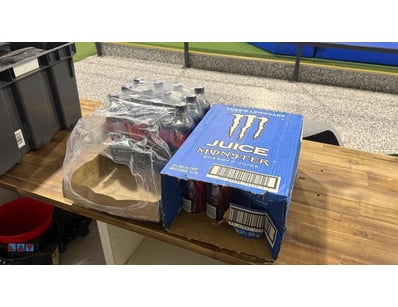 <b>Assorted Coca-Cola Zero and Monster Energy Drin...