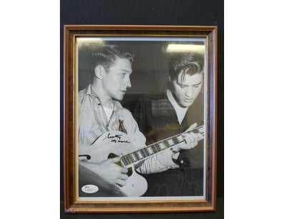 AUTOGRAPHED PHOTOGRAPH OF SCOTTY MOORE.

Item Size...