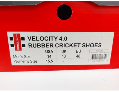 Velocity 4.0 Rubber Cricket Shoes by BM Models, fe...