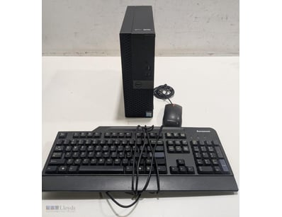 Dell OptiPlex 7050 desktop computer setup featurin...