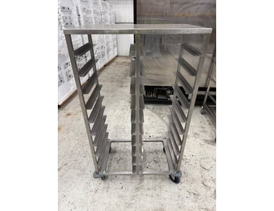RRP: $1500, CUSTOM 20 TRAY SERVICE TROLLEY,

Appro...