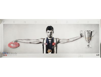 MEMORABILIA PRINT FEATURING COLLINGWOOD FOOTBALL C...